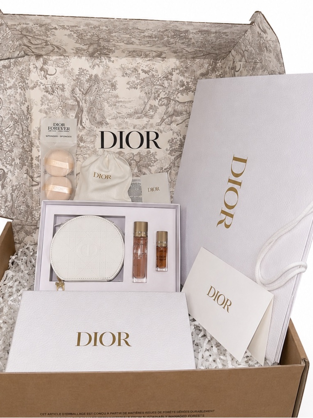 Dior 2026 Prestige Set, Powder Puffs, Large Gift Bag & More